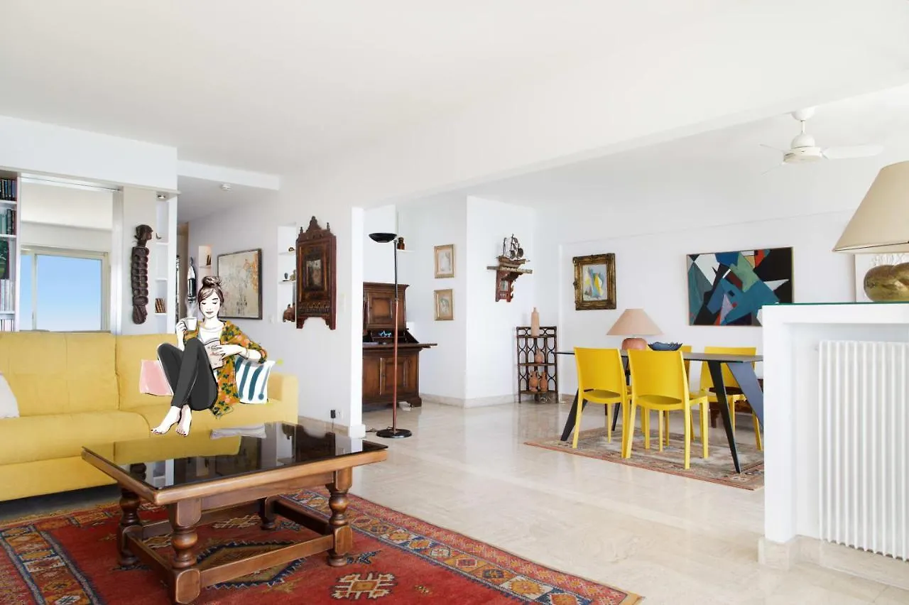 On La Croisette Xxl 1 Bedroom With Amazing Sea View Cannes France